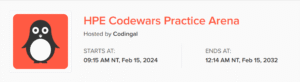 HPE Codewars Practice Arena